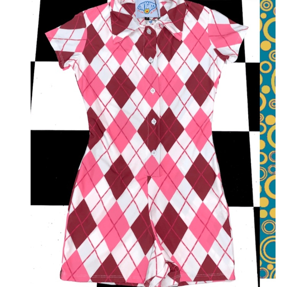 OMIGHTY Argyle Playsuit